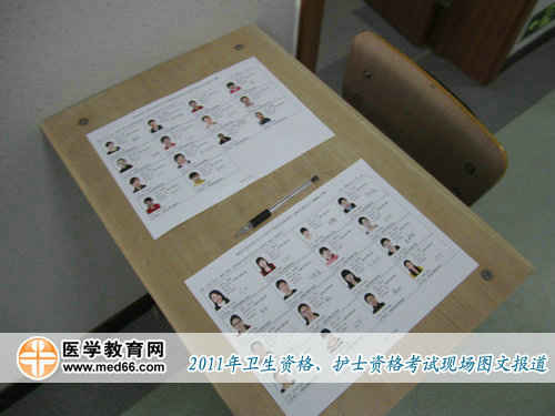 上午8:50，衛(wèi)生資格、護(hù)士資格考試即將開始，大部分考生都已經(jīng)進(jìn)入考場，準(zhǔn)備考試