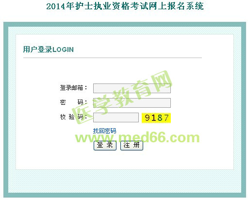 2014年護(hù)士執(zhí)業(yè)資格考試報名入口