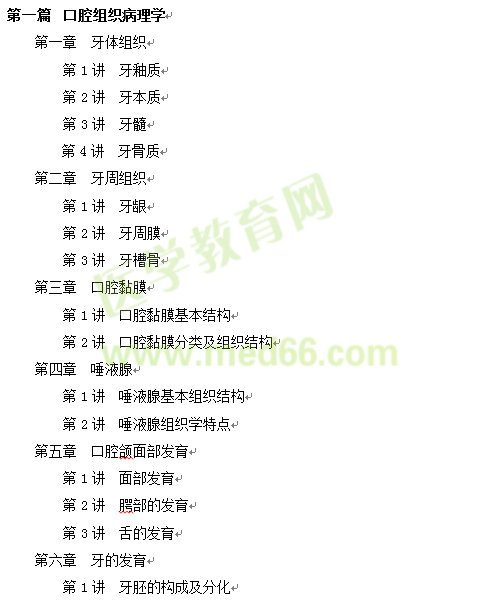 2017年口腔助理醫(yī)師考點(diǎn)匯編電子書詳細(xì)目錄