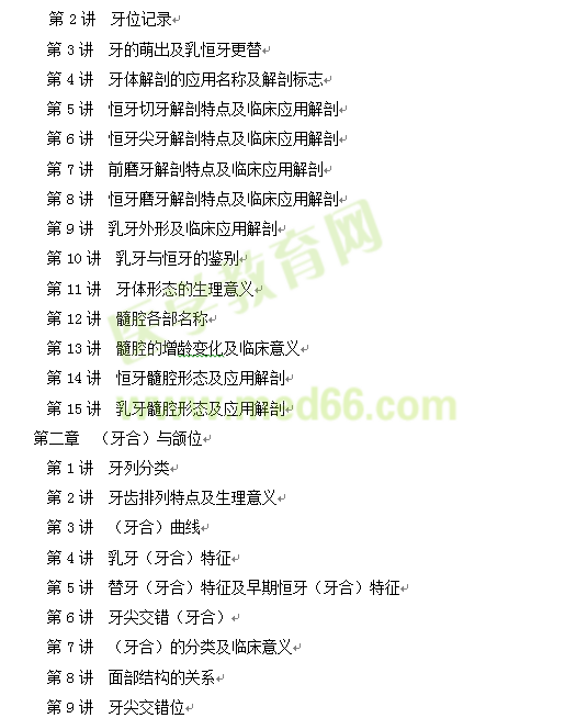 2017年口腔助理醫(yī)師考點(diǎn)匯編電子書詳細(xì)目錄