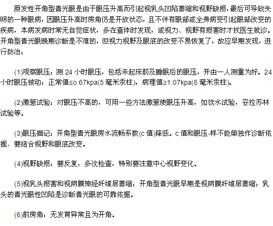 開角型青光眼究竟是什么病