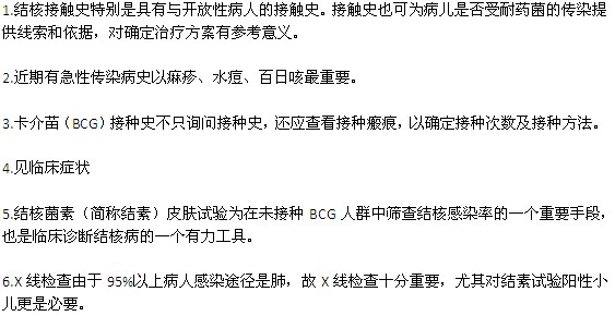 小兒肺結(jié)核的診斷辦法主要有哪些？