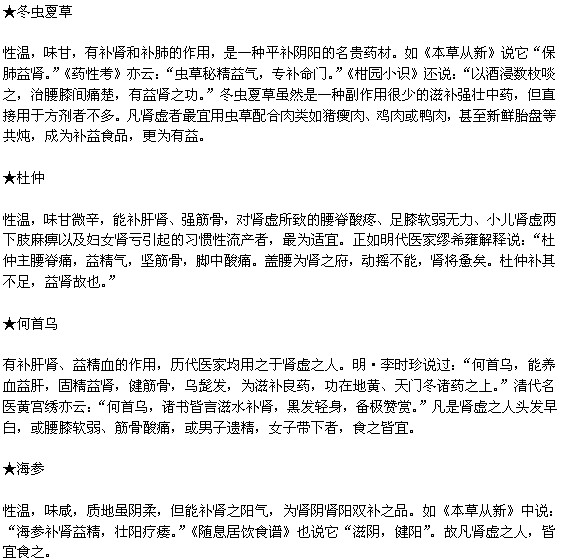 哪些食物有助于補(bǔ)腎養(yǎng)腎？