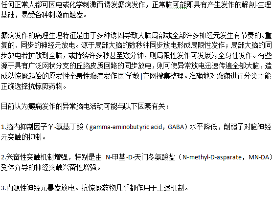 癲癇的發(fā)病機制是什么？