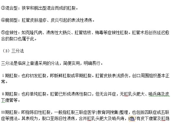 肛裂分幾個(gè)時(shí)期？如何分期？