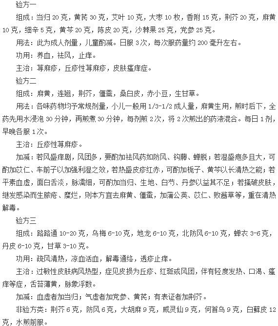 治療小兒蕁麻疹的有效方法有哪些？