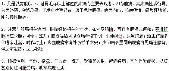 腹痛的診斷依據(jù)是什么？如何診斷