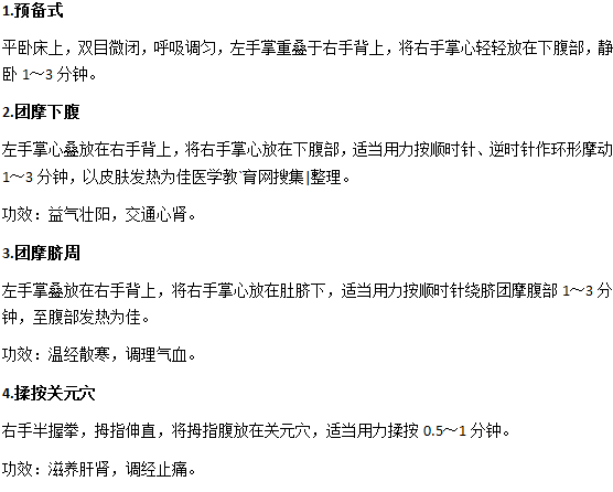 自我按摩對月經(jīng)不調(diào)的輔助治療作用
