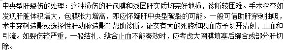 什么是中央型肝裂傷？該如何處理？