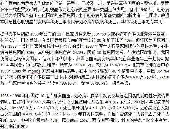 冠心病是否好發(fā)？死亡率是什么情況？