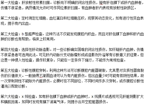 用于檢查肝臟是否損傷的6種檢查！