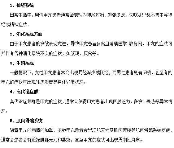 甲亢常見的癥狀是哪些？
