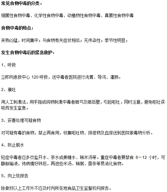 食物中毒的這些知識你知道嗎？