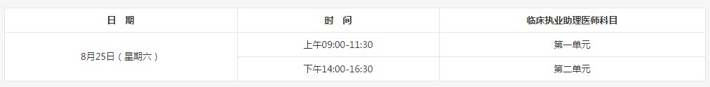 2018年臨床助理醫(yī)師什么時候考試？