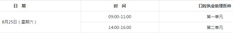 2018年口腔執(zhí)業(yè)醫(yī)師在哪天考試？