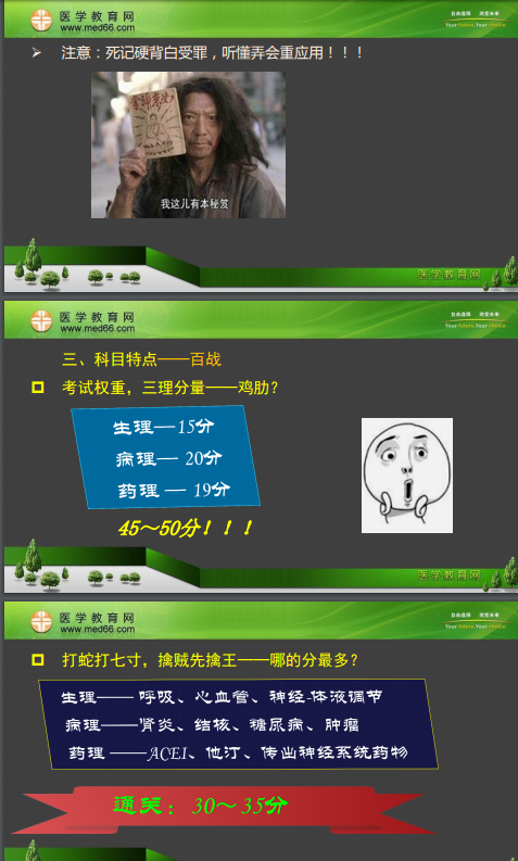 專業(yè)師資景晴為你講解臨床執(zhí)業(yè)醫(yī)師考試病理、藥理、生理**攻略！