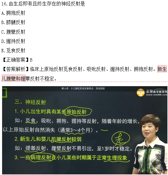 醫(yī)學(xué)教育網(wǎng)課程vs2018年臨床執(zhí)業(yè)醫(yī)師試題圖文對比第四單元（2）