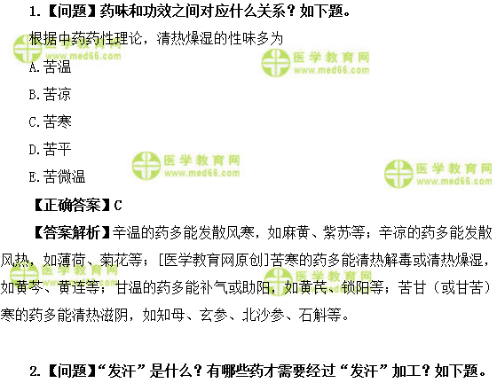醫(yī)學(xué)教育網(wǎng)初級(jí)中藥士：《答疑周刊》2019年第26期