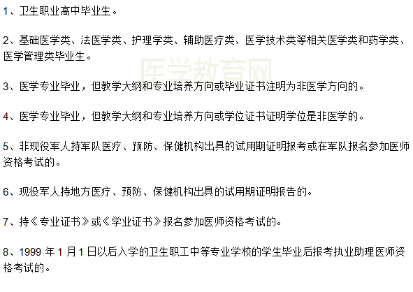 不能報(bào)考2019年執(zhí)業(yè)醫(yī)師資格證的情況是什么？