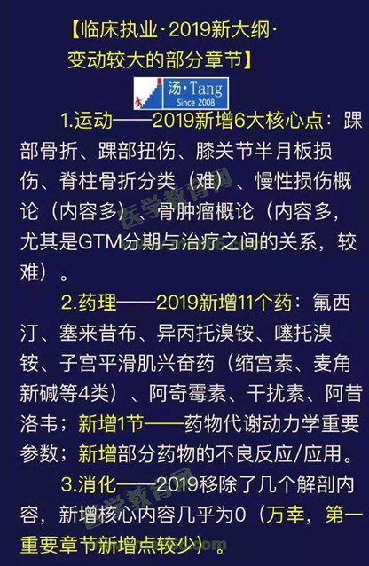 臨床執(zhí)業(yè)醫(yī)師2019年大綱