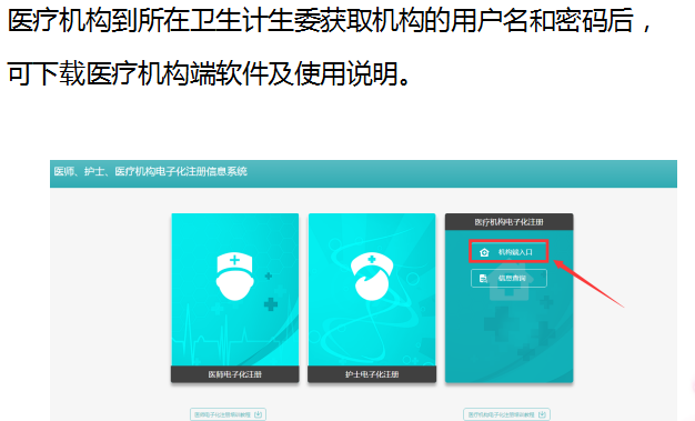 醫(yī)師電子化注冊信息系統(tǒng)機構端使用流程