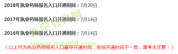 國家執(zhí)業(yè)藥師考試報名入口開通了嗎？2019年