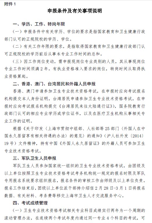 上?？键c2019年衛(wèi)生資格考試報名條件