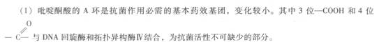 喹諾酮類抗菌藥的構(gòu)效關(guān)系 