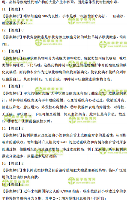 2019年臨床執(zhí)業(yè)醫(yī)師高頻試題 第三單元 150題！