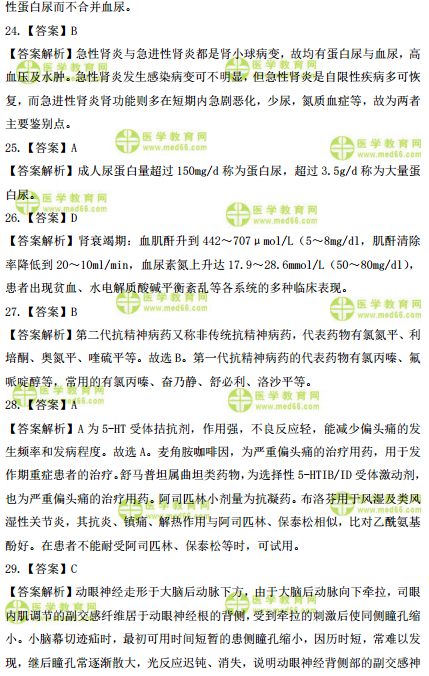 2019年臨床執(zhí)業(yè)醫(yī)師高頻試題 第三單元 150題！