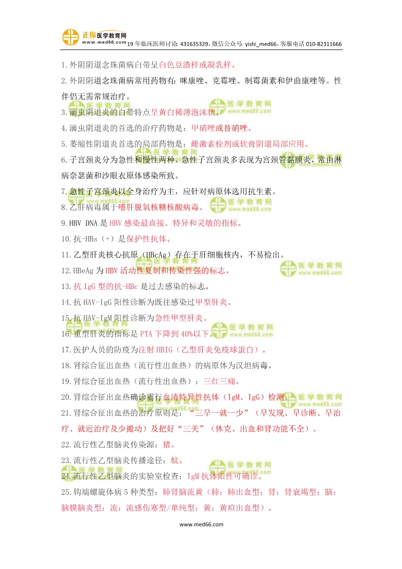臨床助理醫(yī)師婦產(chǎn)科歷年重復考點100條！速記！