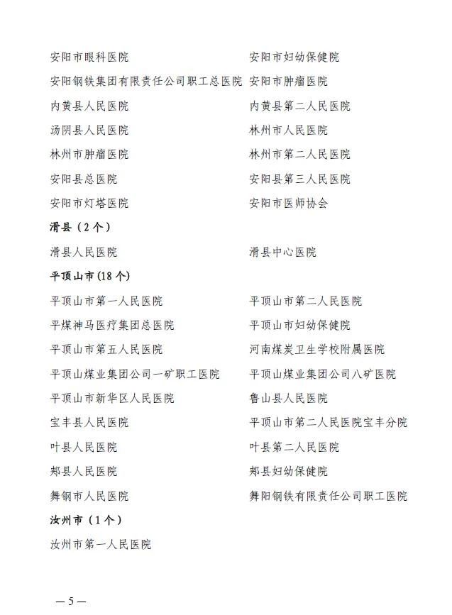 河南省第五周期（2017-2018年度）醫(yī)師定期考核機(jī)構(gòu)名單公示