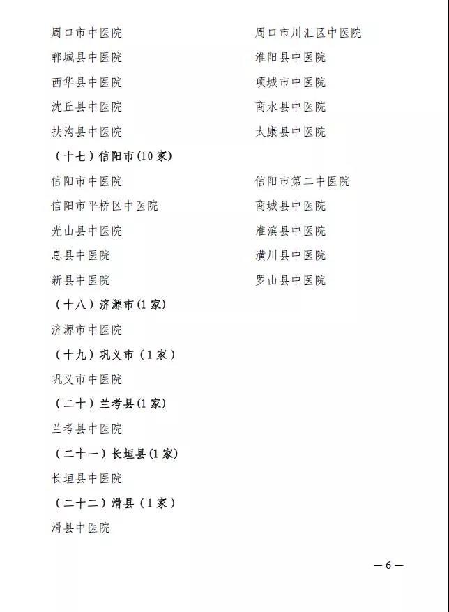 河南確認中醫(yī)醫(yī)療機構醫(yī)師定期考核機構名單（2017-2018年度）