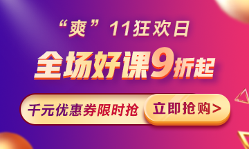 “爽”11來啦：付定金享折上折，千元學費限量搶！