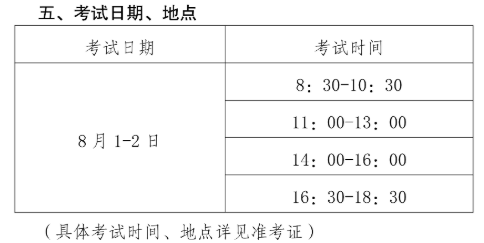 2020年云南高級職稱考試時間