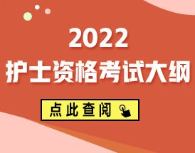 2022年護士資格考試大綱