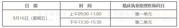 2024臨床助理醫(yī)師考試時(shí)間